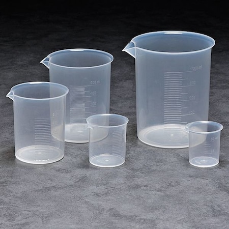 Beaker Set, Plastic,5 Beakers