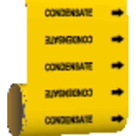 Pipe Marker,Condensate,Yellow, 41521