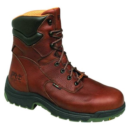 Size 10-1/2 Men's 8 In Work Boot Alloy Work Boot, Reddish Brown