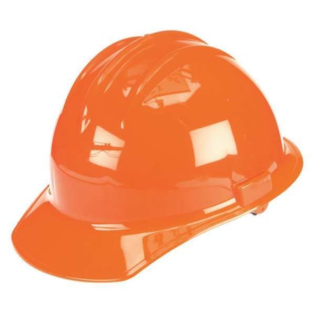 Front Brim Hard Hat, Type 1, Class G, Ratchet (6-Point), Orange