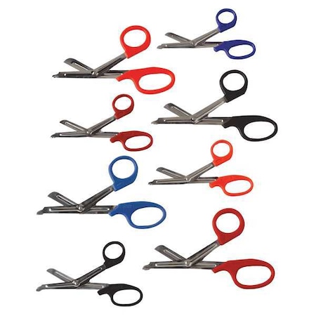 EMS Shear,5-1/2 In. L,Red,Stainlss Steel