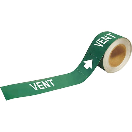 Pipe Marker,Vent,2 In.H, 73938