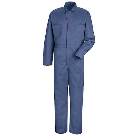 Coverall,Chest 40In.,Blue