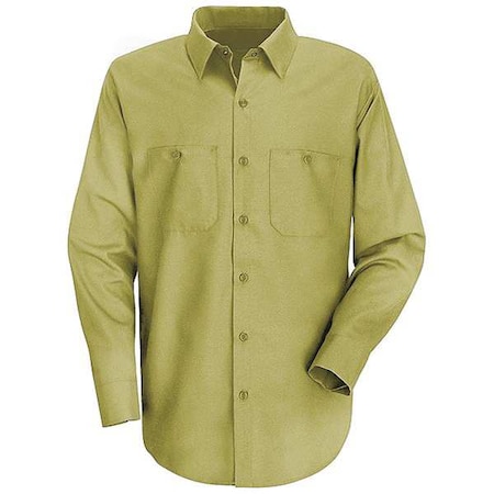 Long Sleeved Shirt, Khaki, 65 Per PET/35 Per Ctn, 2XL