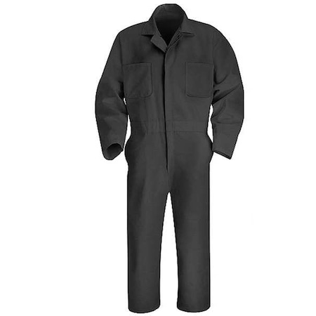 Coverall,Chest 40In.,Gray