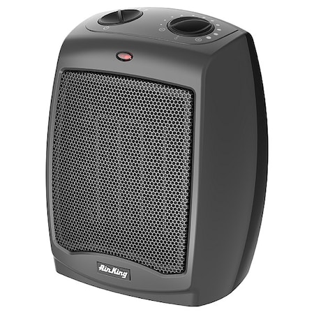 Portable Electric Heater,Gray,1500 W