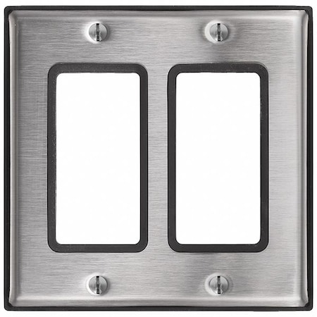 Decora Device Wall Plate,Silver,4.68 W