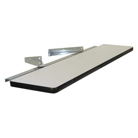 Upper Shelf,72 W X 12 D X 3/4 In. H,Gray