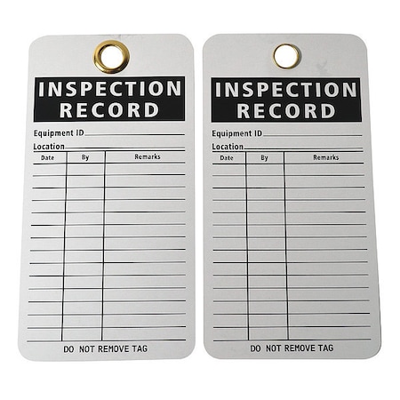 Inspection Rcd Tag,5-3/4 X 3 In,PK25