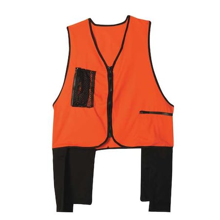 Tool Vest,XL,Orange,Twill