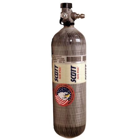 SCBA Cylinder,Carbon Wrapped,Gray