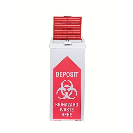 Biohazard Burn Box,27 In. H,PK6