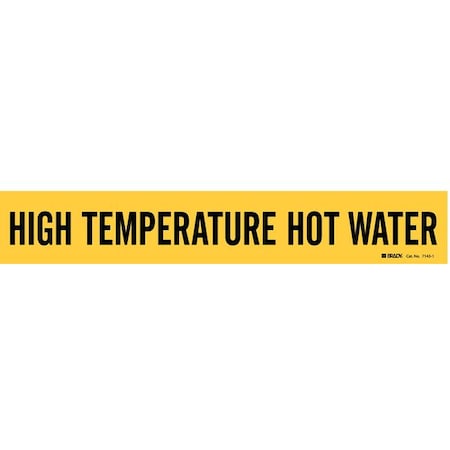 Pipe Marker,High Temperature Hot Water,Y