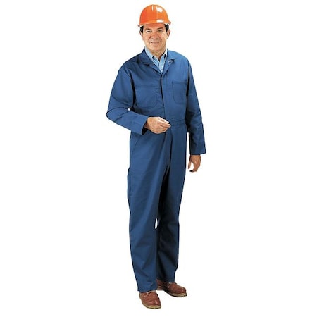 Coverall,Chest 48In.,Postman Blue