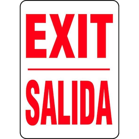 Exit Sign,Exit/Salida,14X10