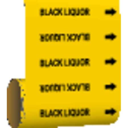 Pipe Marker,Black Liquor,Yellow, 41523