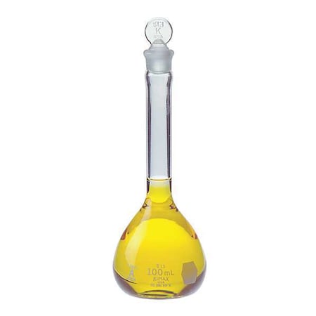 Volumetric Flask,100mL,Clear,PK12