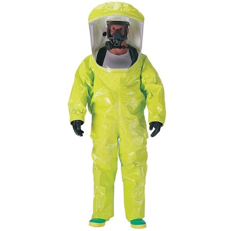 Encapsulated Suit, Yellow, Tychem(R) 10000, Zipper