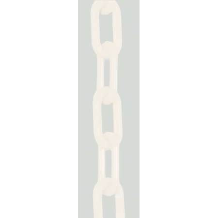 1.5 (#6, 38 Mm.) X 300 Ft. White Plastic Chain