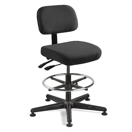 Black Fabric Task Chair W/ Tilt, 23-33 Seat Ht.