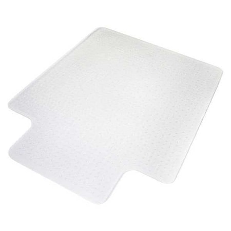 Chair Mat 46x60, Traditional Lip Shape, Clear, For Carpet
