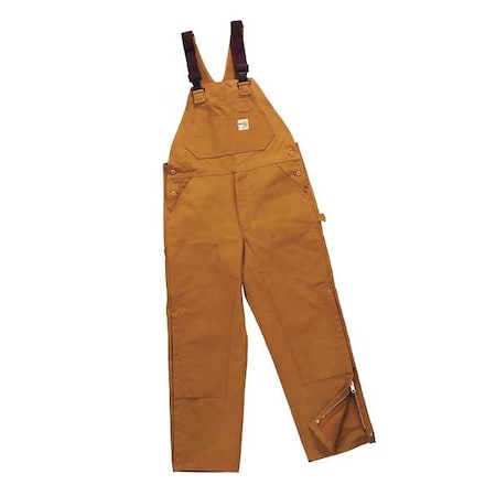 Bib Overall,Brown,50in X 34in,13 Oz.