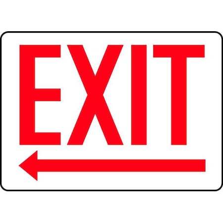 Exit Sign,Exit Arrow Left,10X14