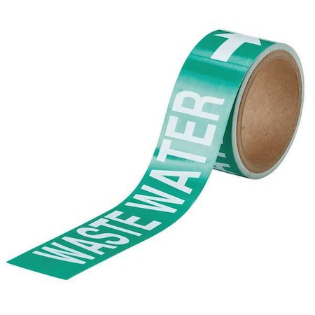 Pipe Marker,Waste Water,1 In.H