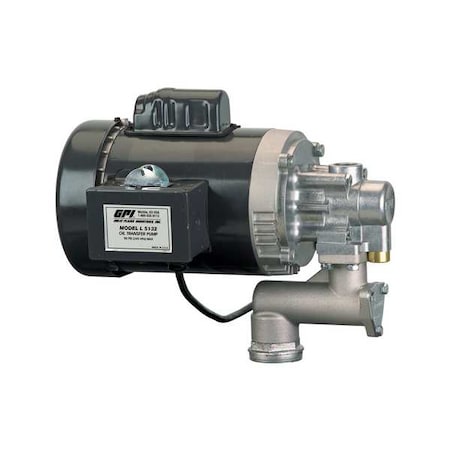 Oil Transfer Pump, Electric, 8 Gpm GPM Max, 115 V AC, 1 HP, 30 Min