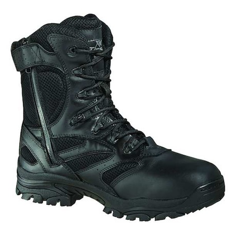 Work Boots,Pln,Ins,Mens,8,Black,PR