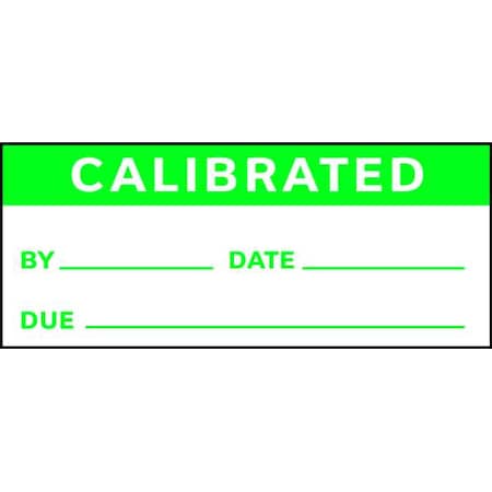 Calibration Label,ENG,Green/White,PK350, TC1-21003