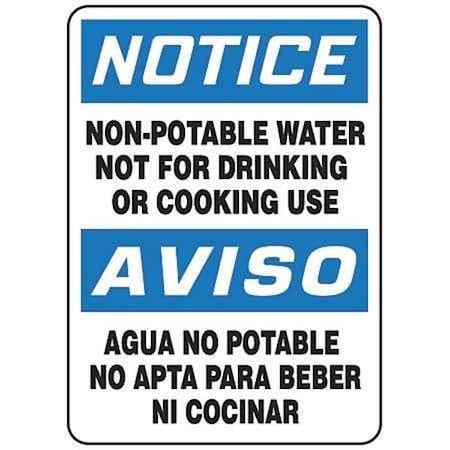 Spanish-Bilingual Notice Sign,14X10, SBMCAW805VS
