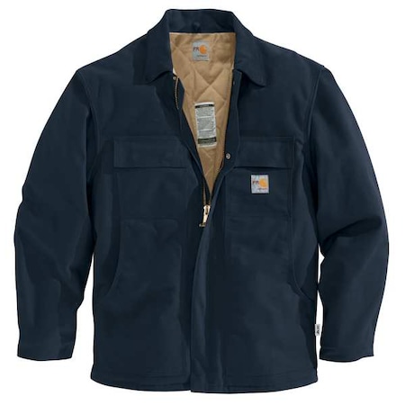 Carhartt Flame Resistant Duck Coat, Navy, 100% Cotton, 2XT