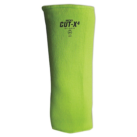 HiViz Green Cut Resistant Sleeve, Size 20
