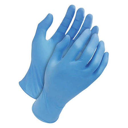 Disposable Gloves, Nitrile, Blue, 100 PK