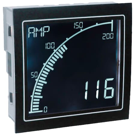 Analog Panel Meter,AC,68mm X 68mm,Screw