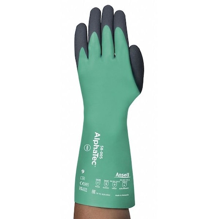 Chemical Resistant Gloves,Grip,7 Sz,PR