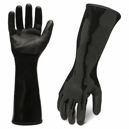 Chemical Work Glove,Black,2XL/11,PR