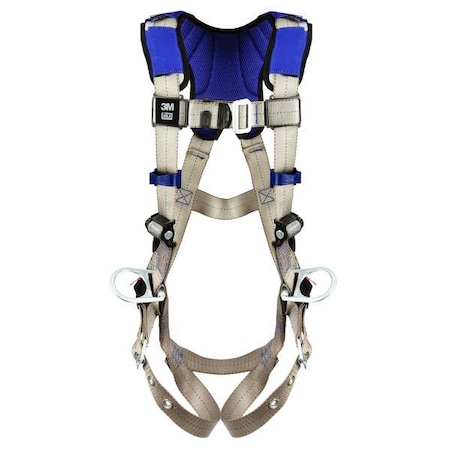 Harness, Vest Style, M, Polyester, Gray