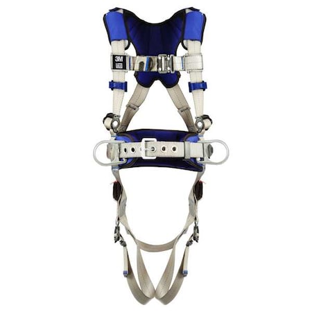 Harness, Vest Style, L, Polyester, Gray