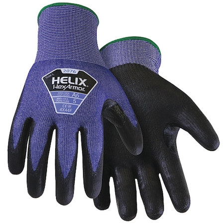Cut Resistant Coated Gloves, A6 Cut Level, Polyurethane, 3XS, 1 PR