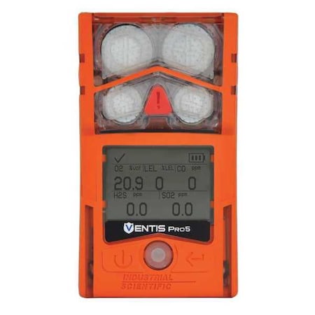 Multi-Gas Detector, 18 Hr Battery Life, Orange