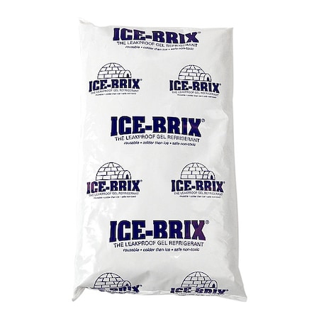 Ice-Brix Poly Pouch, Reusable, Leak-proof, 6 Oz. PK48