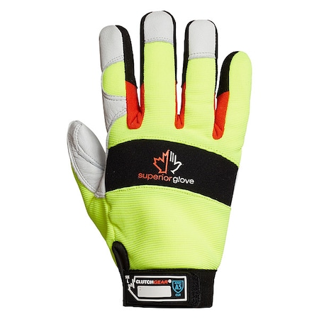 Leather Gloves,White,Glove Size S,PR