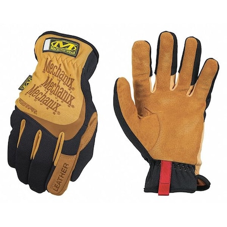 Mechanics Gloves, XL, Brown, Leather, Form-Fitting Trek Dry(R)
