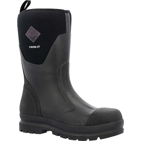 Women Rubber Boot,Black,Size 7,PR