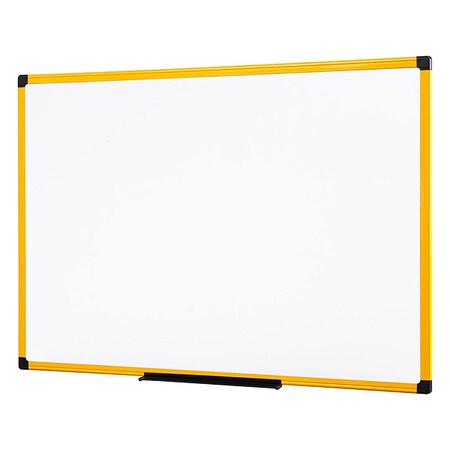 23-39/64x35-13/32 Magnetic Steel Whiteboard, Yellow