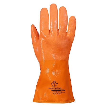 Chemical Resistant Gloves,Orange,L,PR