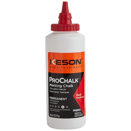 Marking Chalk,Waterproof,Red,8 Oz.