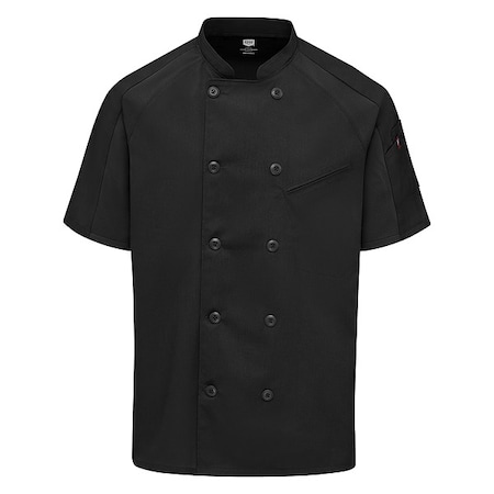 Chef Coat,3XL,Black